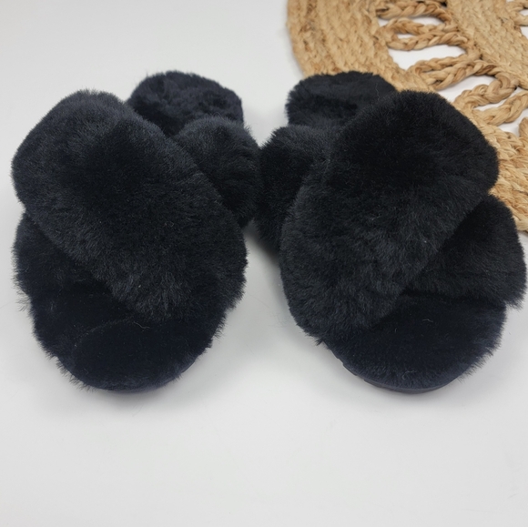 Emu Australia Mayberry Crossover Slippers Black Size 39 - Picture 3 of 12